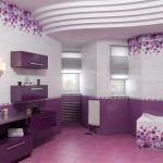 Łazienka w kolorze fioletu